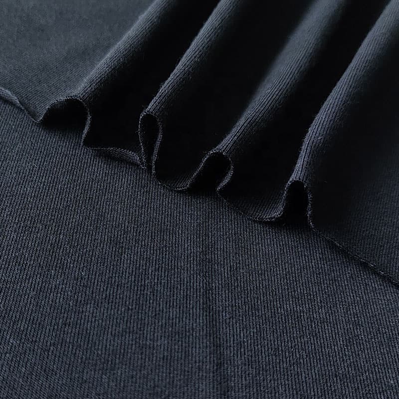 Vải thun cotton 2 chiều màu đen — ảnh thu nhỏ 3