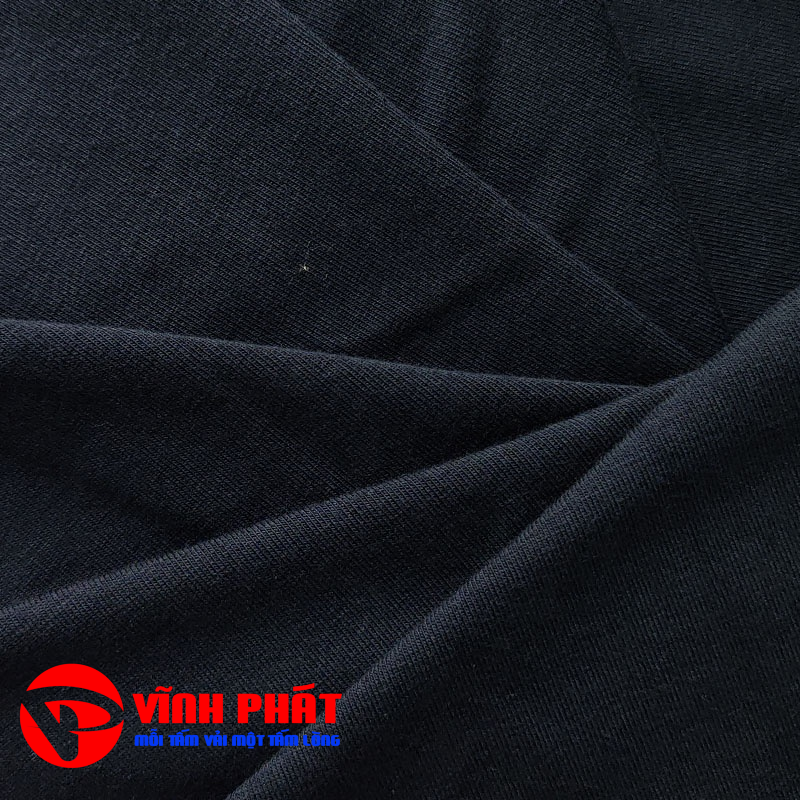 Vải thun cotton 2c - Đen — ảnh thu nhỏ 2